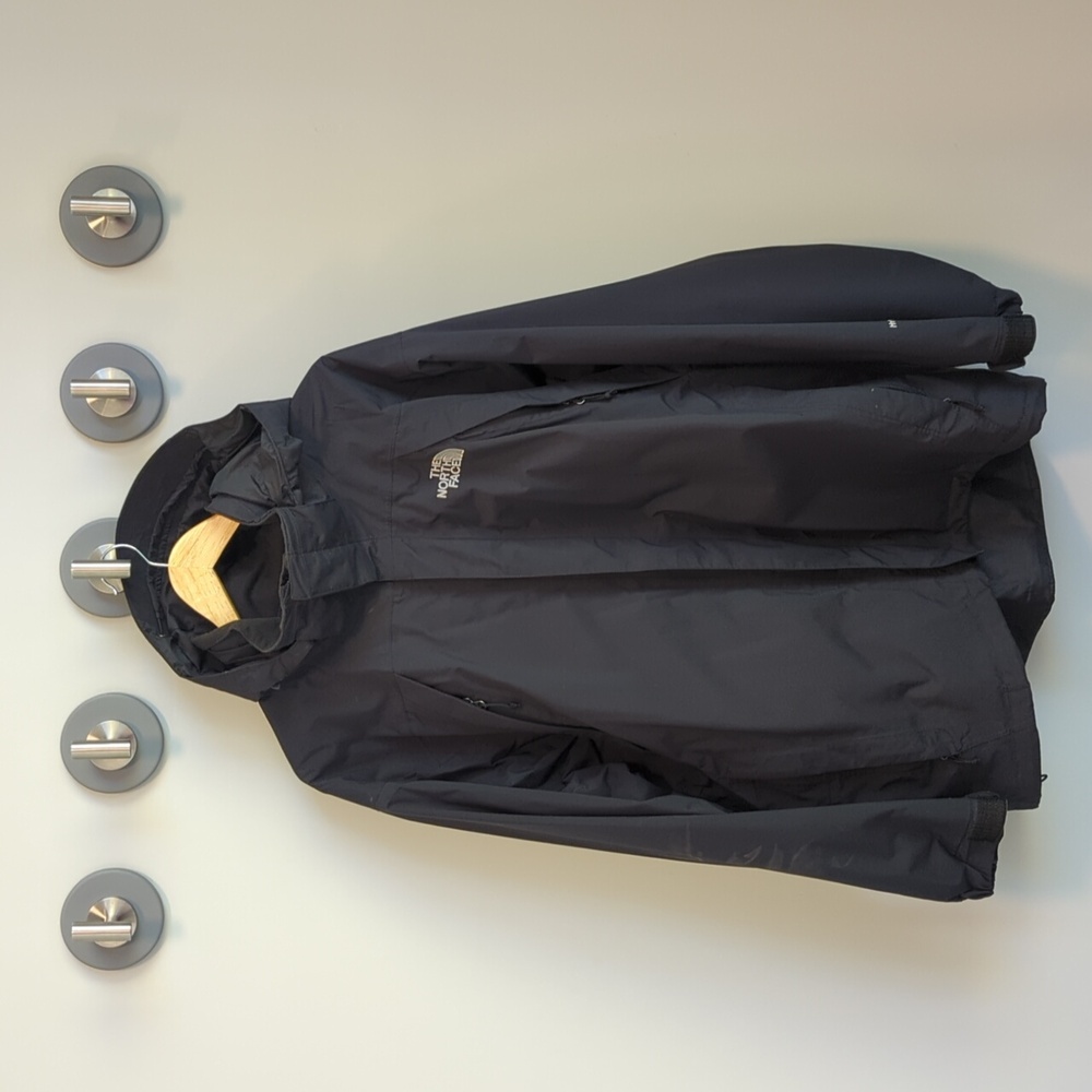 Men's North Face Black Hooded Shell Jacket
